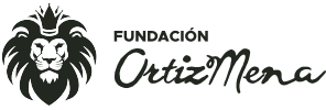 Logotipo de Fundación Ortiz Mena: león coronado y el nombre de la fundación.